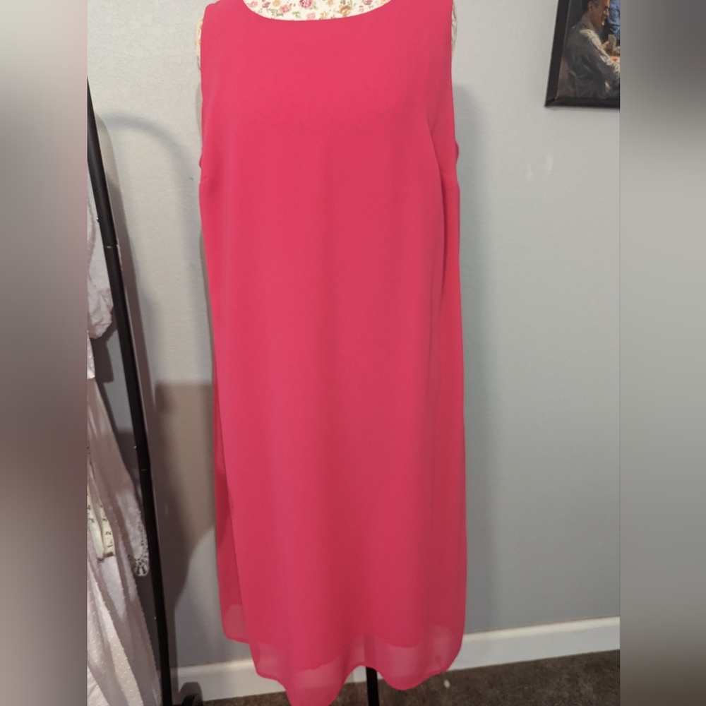 Hot Barbie pink shift dress - beautiful!